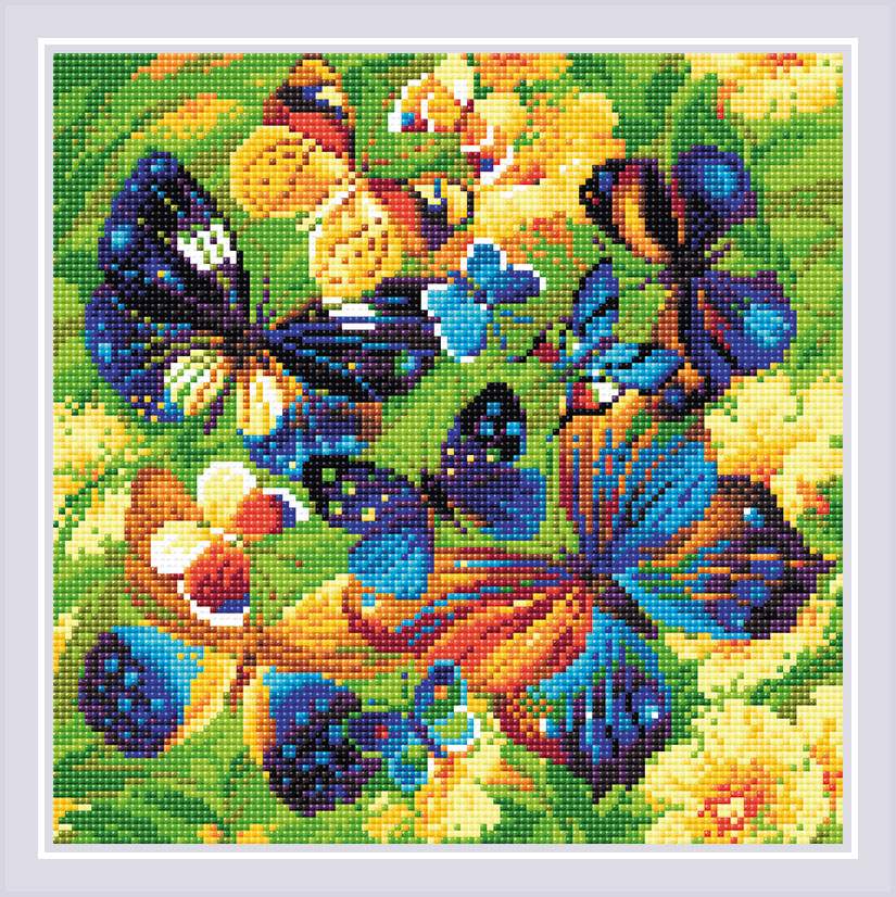 Алмазная мозаика Riolis Яркие бабочки AM0038