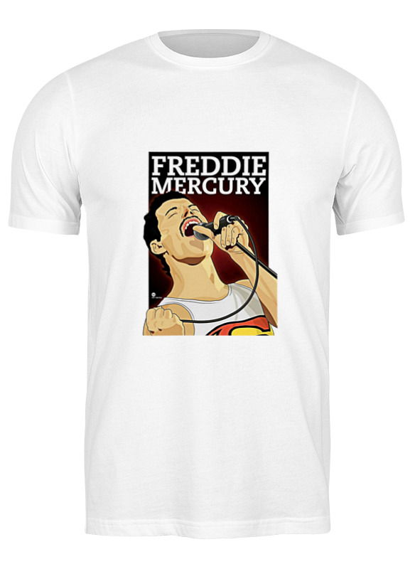 фото Футболка мужская printio freddie mercury - queen белая xl