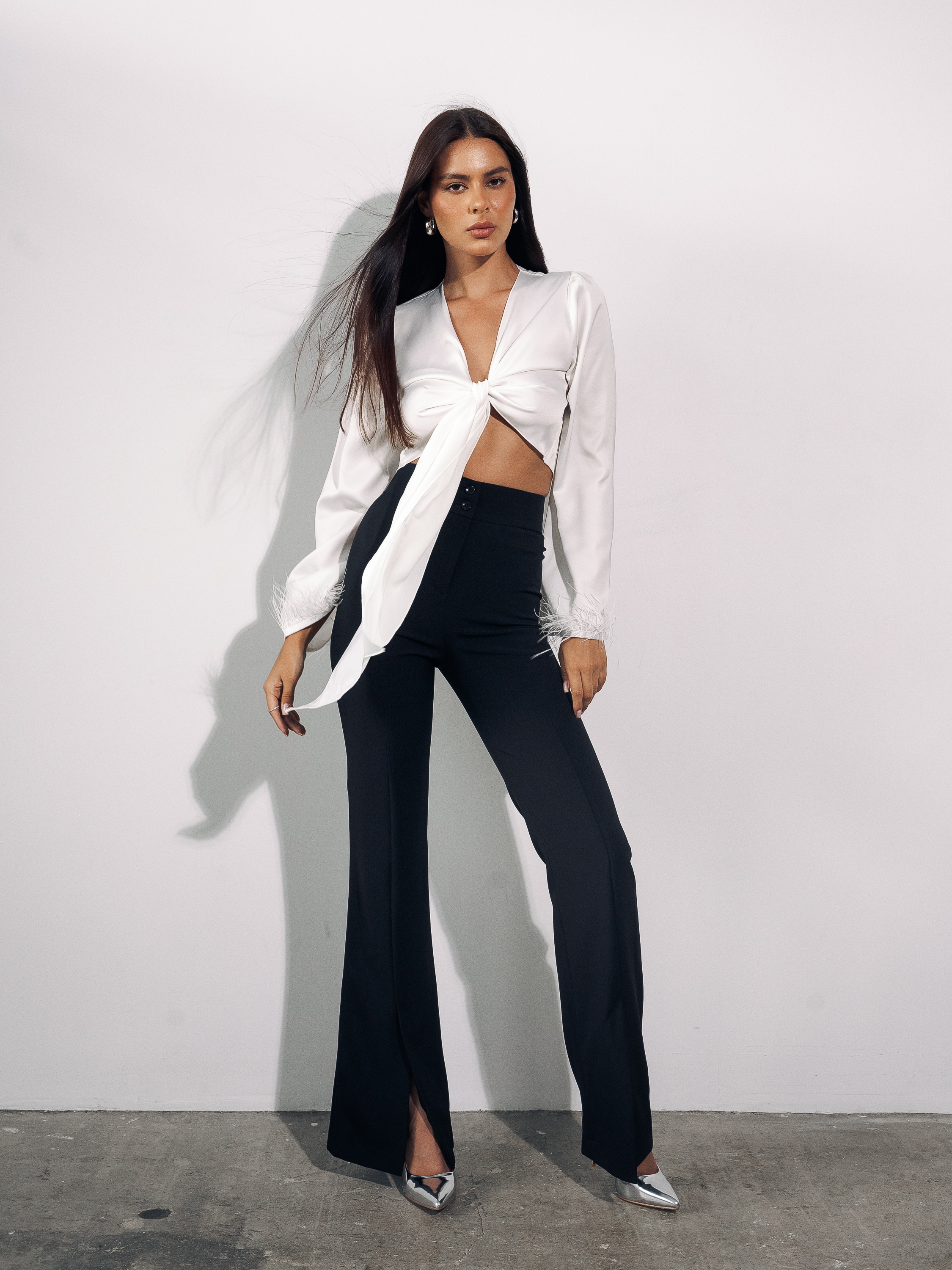 Брюки женские AFFELI COLLECTION БК-010303 черные 48/164 RU