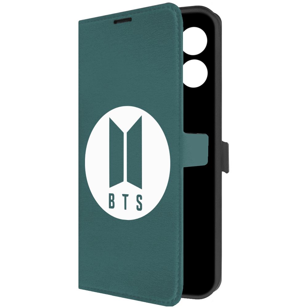 

Чехол-книжка Krutoff Eco Book для Oppo A18 BTS зелёный опал