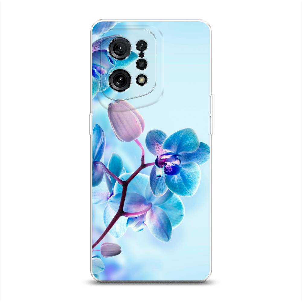 

Чехол Awog на Oppo Find X5 "Голубая орхидея", Разноцветный, 259750-8