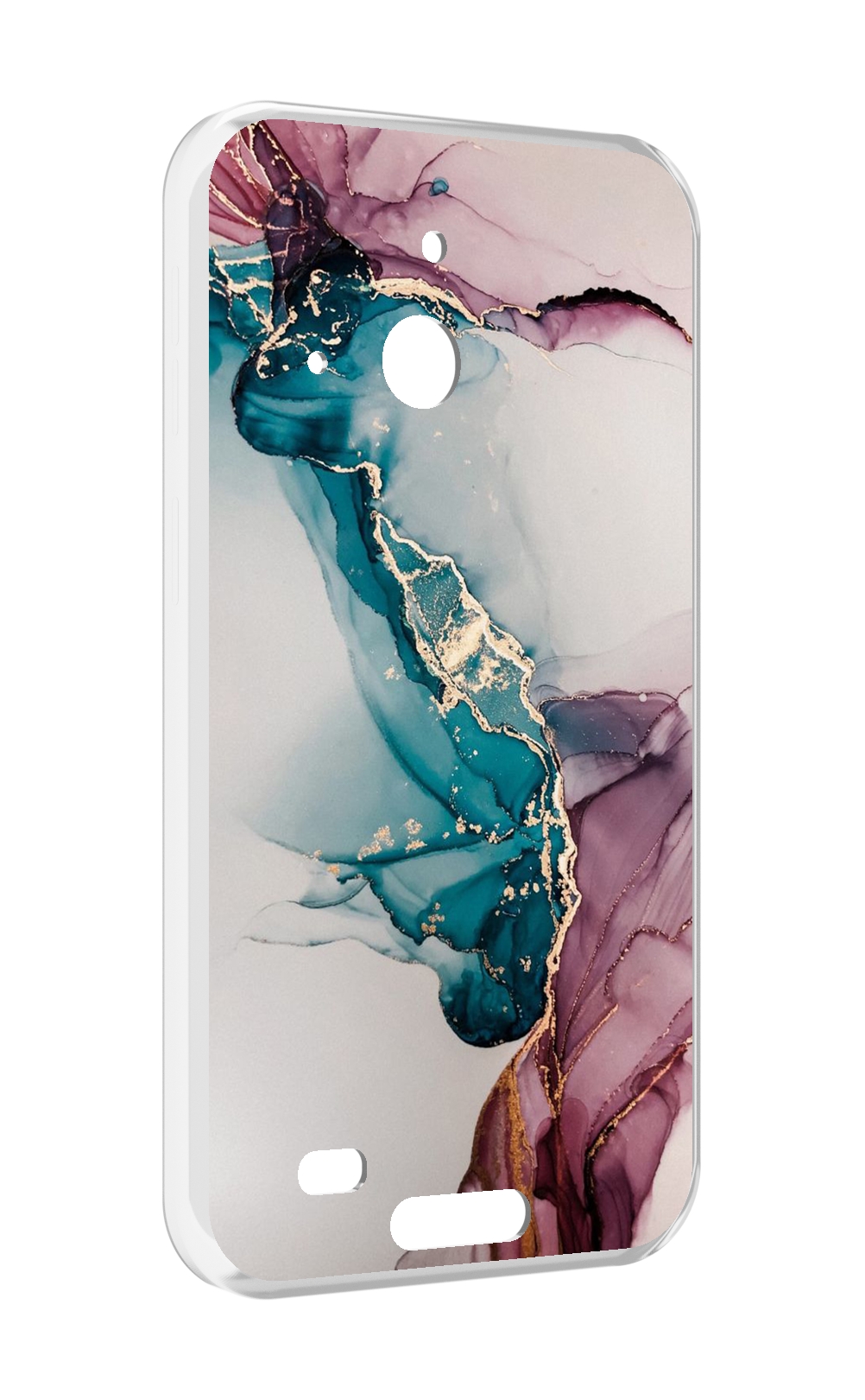 Чехол MyPads фиолетовый синий краски для Oukitel WP20 / WP20 Pro