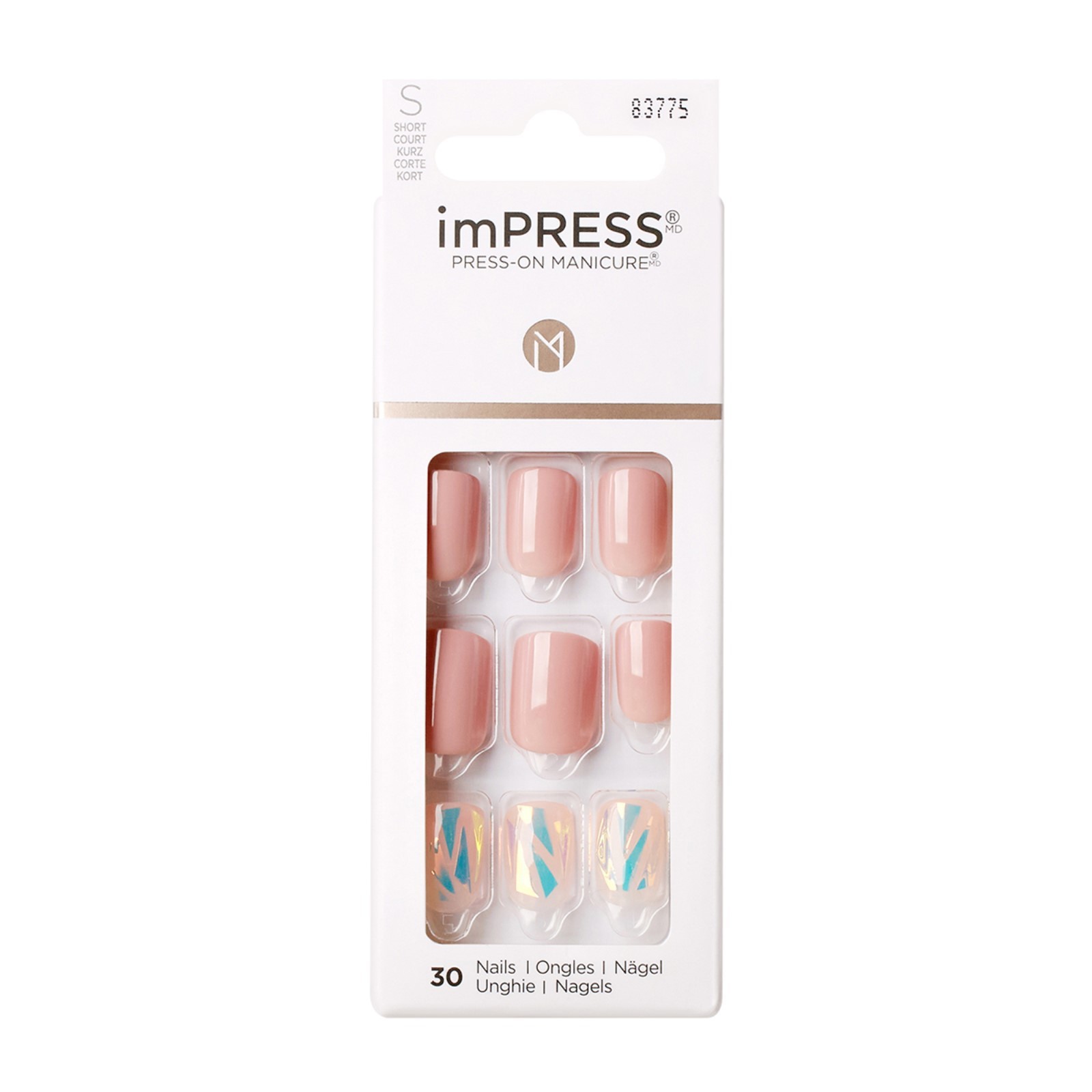 Твердый лак для ногтей Kiss Impress Manicure Accent длина короткая 1390₽