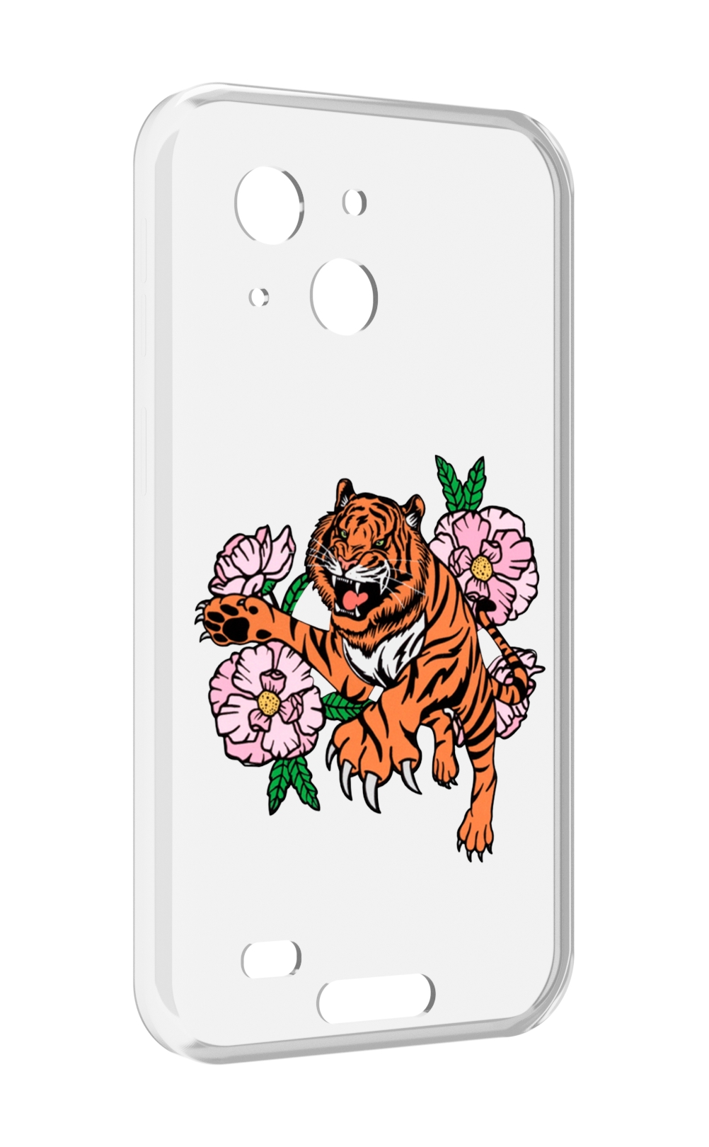 

Чехол MyPads тигры-цветочные для Oukitel WP20 / WP20 Pro, Прозрачный, Tocco