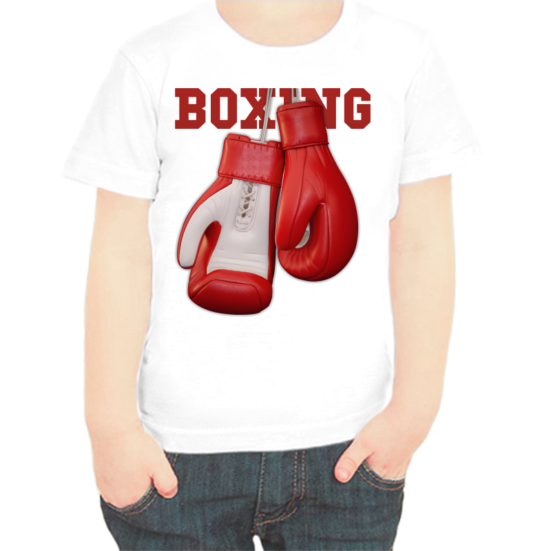 

Футболка мальчику белая 26 р-р boxing 2, Белый, fdm_national_team_boxing