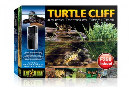 

Черепашья скала Exo Terra Turtle-Cliff с фильтром для воды, большая 37х23х23,5 см, Коричневый