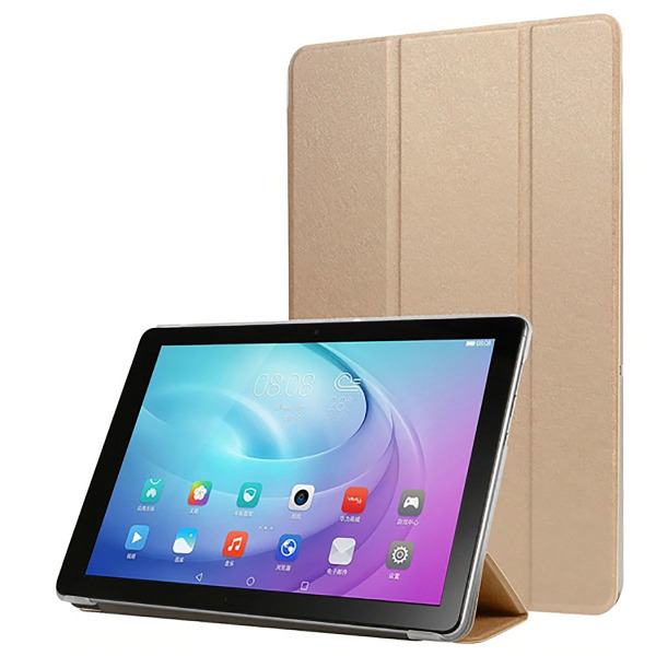 фото Чехол книжка для samsung galaxy tab a 8.0 sm-t295 trans cover золотой