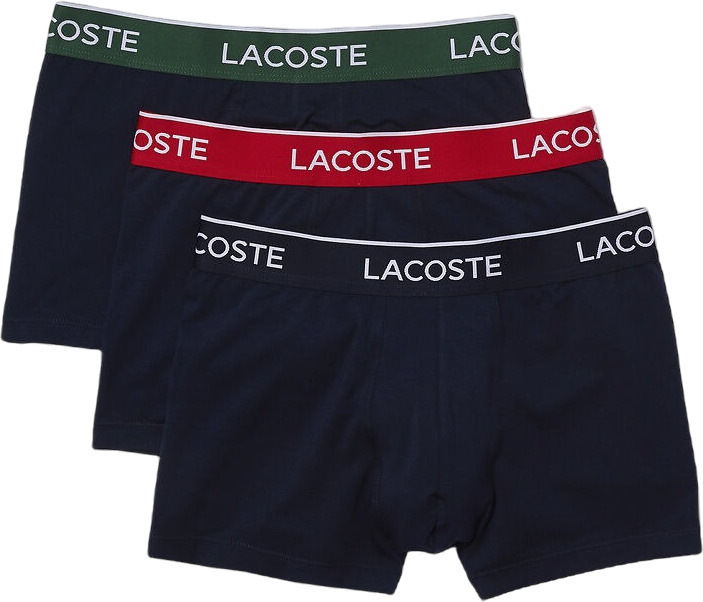 Комплект трусов мужских Lacoste Underwear Trunk черных S