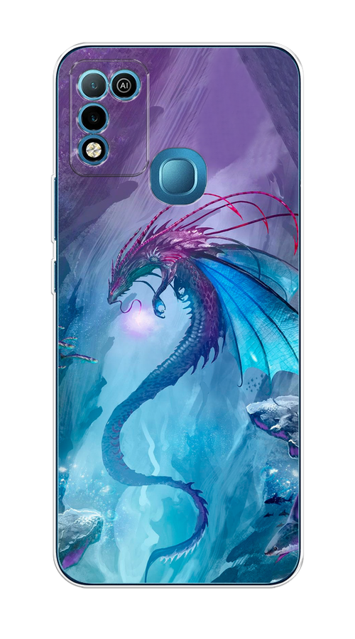 

Чехол Awog на Infinix HOT 10 Play "Водный дракон", Разноцветный, 3100650-2