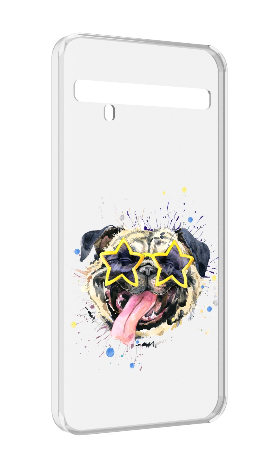 

Чехол MyPads мопс боксер для TCL 10 Pro / TCL 10 + Plus, Прозрачный, Tocco