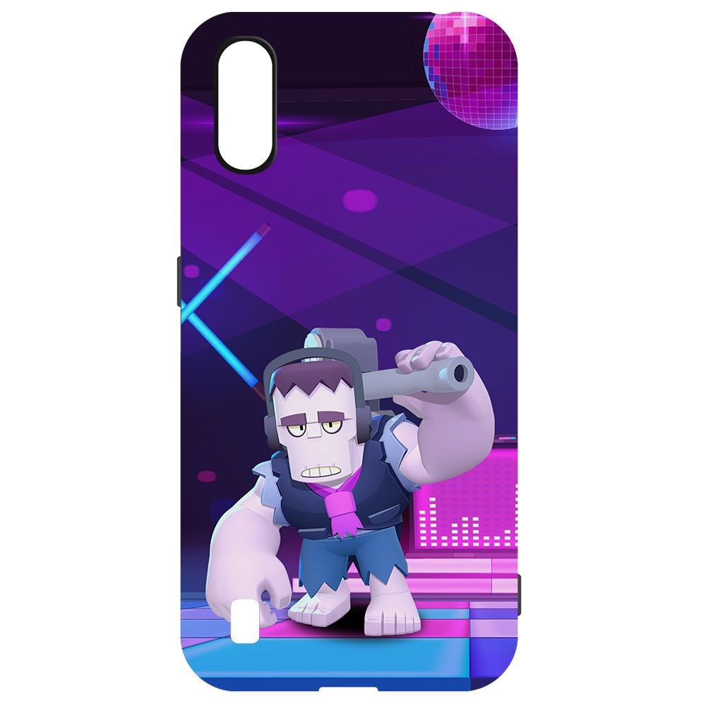 

Чехол-накладка Krutoff Софт Кейс Brawl Stars - Фрэнк для Samsung Galaxy M01 (M015) черный