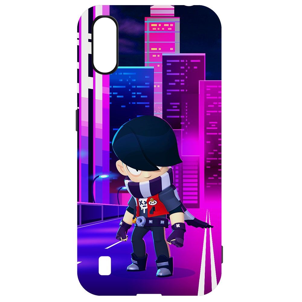 

Чехол-накладка Krutoff Софт Кейс Brawl Stars - Эдгар для Samsung Galaxy A01 (A015) черный