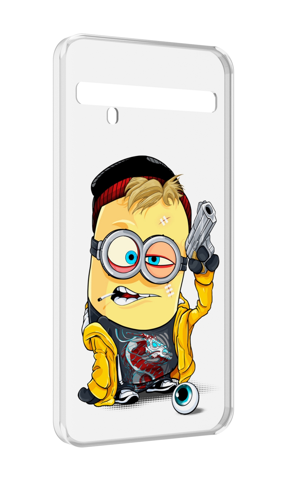 

Чехол MyPads миньон бандит для TCL 10 Pro / TCL 10 + Plus, Прозрачный, Tocco