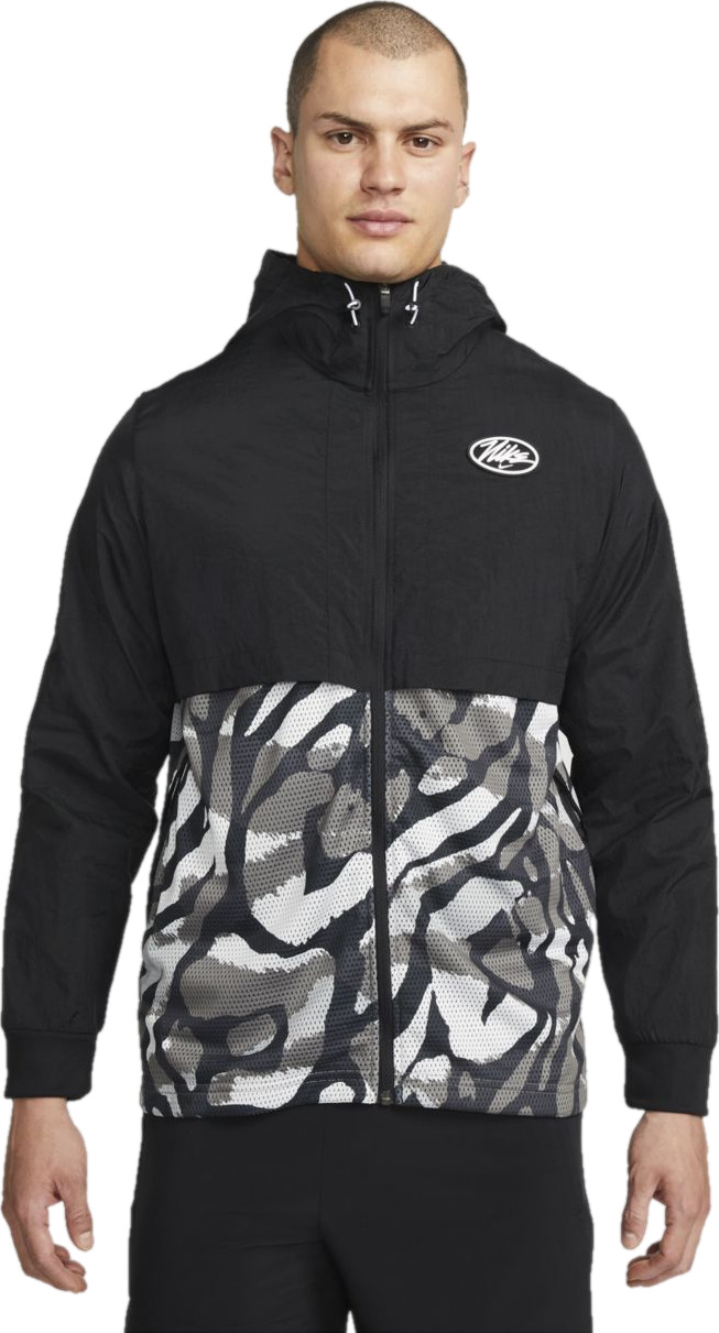 Куртка мужская Nike M Dri-FIT Sport Clash Hooded jacket черная XL