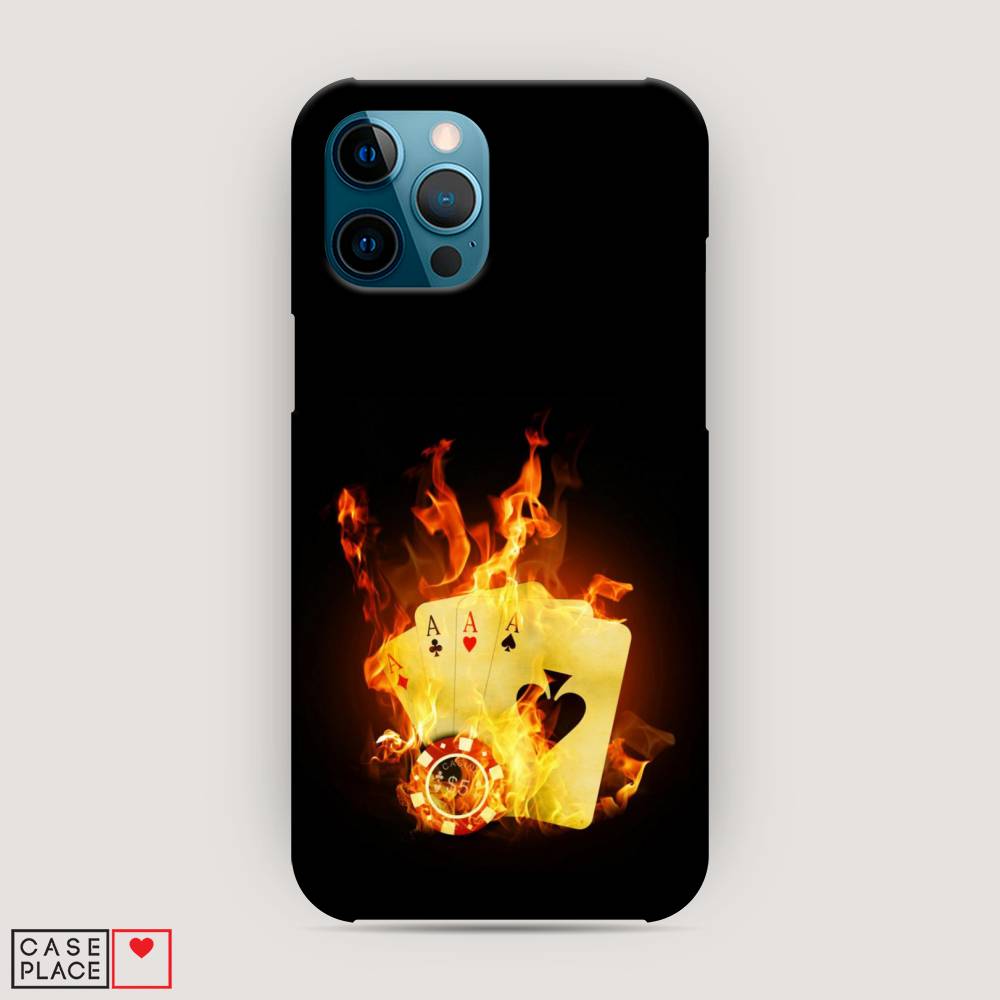 

Пластиковый чехол "Горящие карты" на Apple iPhone 12 Pro Max, 12720-7