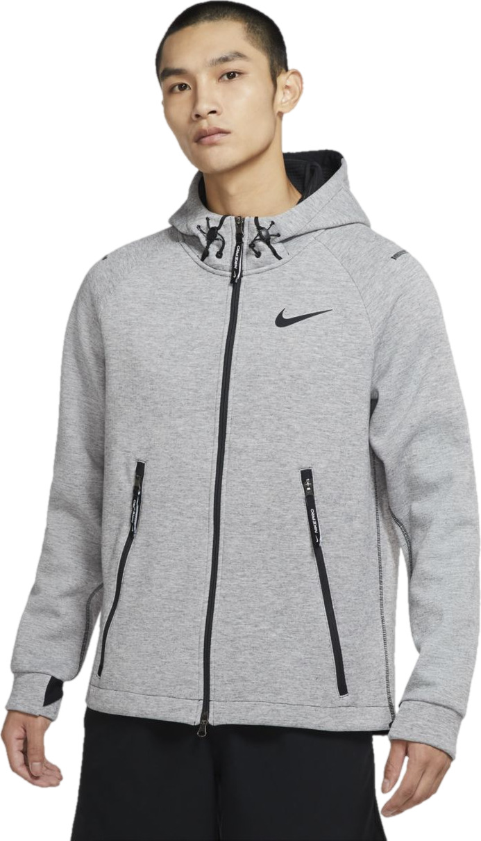 Толстовка мужская Nike M Pro Therma-FIT Full-Zip Jacket черная XL