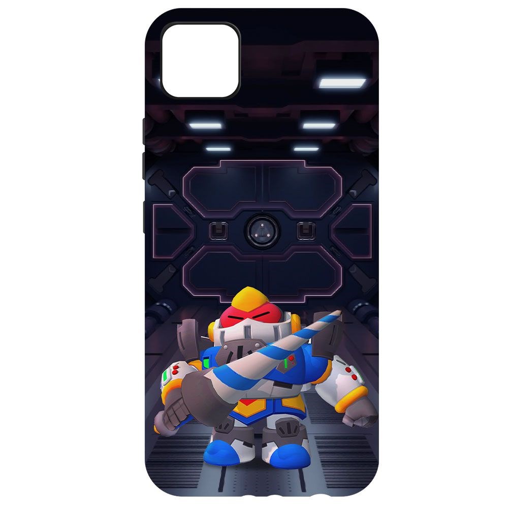 

Чехол-накладка Krutoff Софт Кейс Brawl Stars - Паладин Вольт-Меха для Realme C11 черный