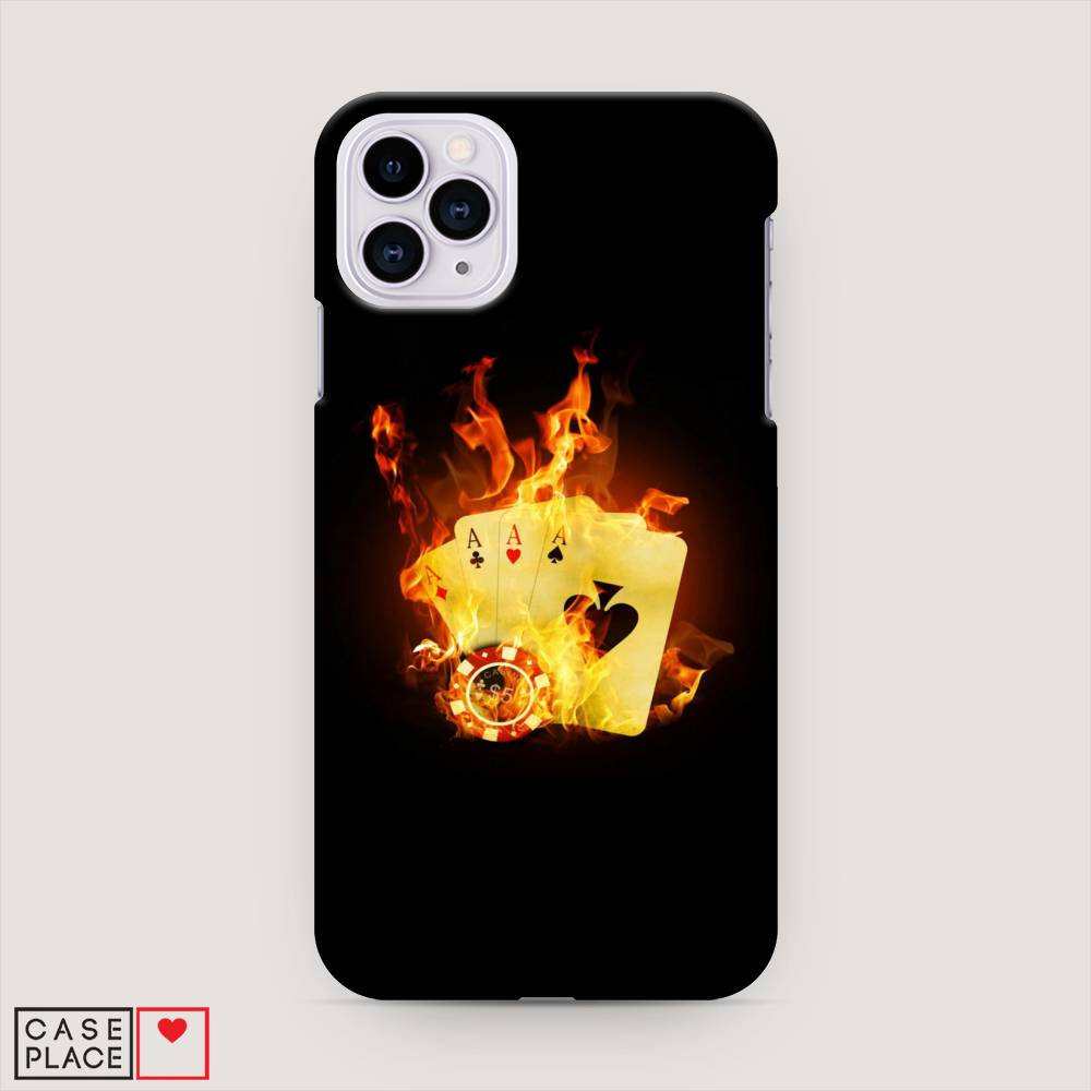 

Пластиковый чехол "Горящие карты" на Apple iPhone 11 Pro Max, 12220-7