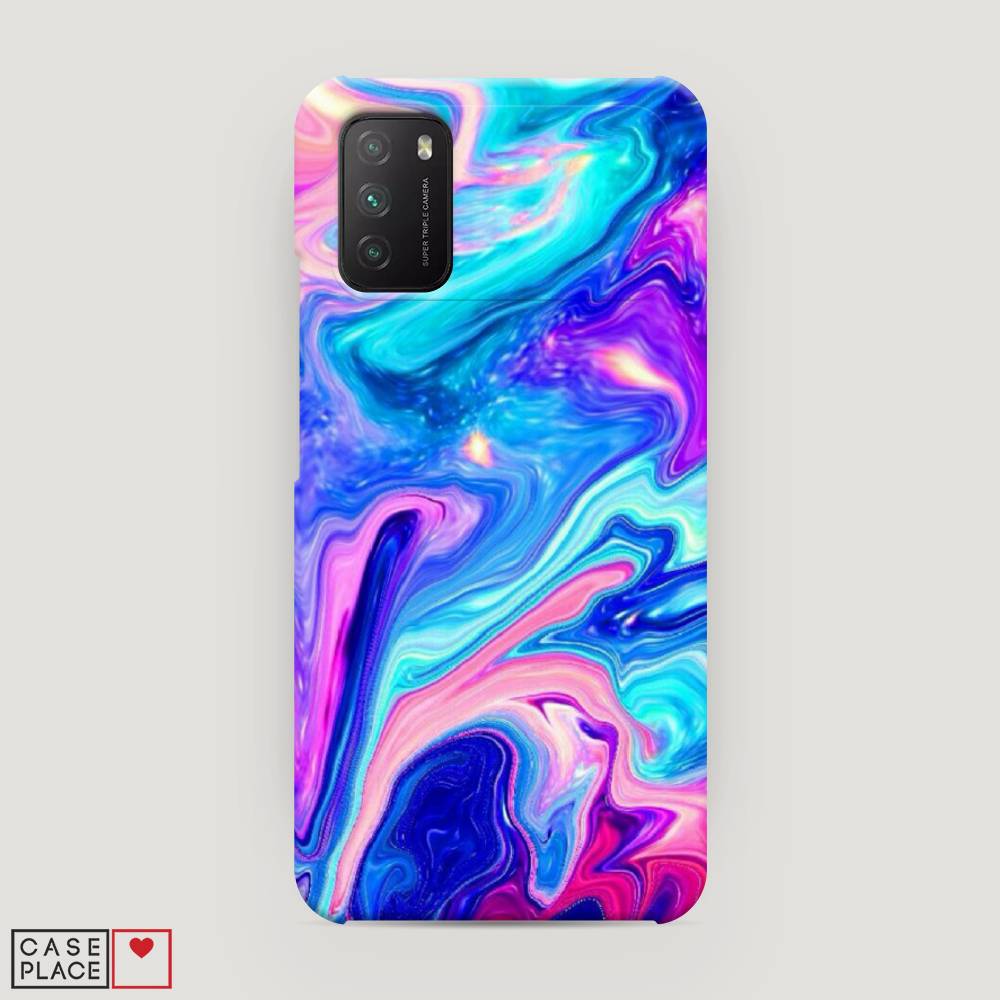 

Пластиковый чехол "Потеки краски" на Xiaomi Poco M3, 39520-7