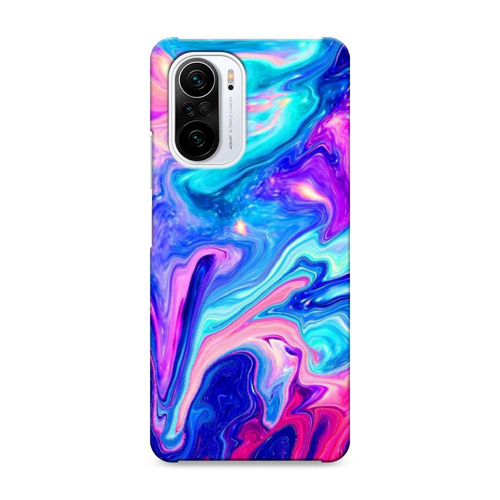 

Пластиковый чехол "Потеки краски" на Xiaomi Poco F3, 310120-7