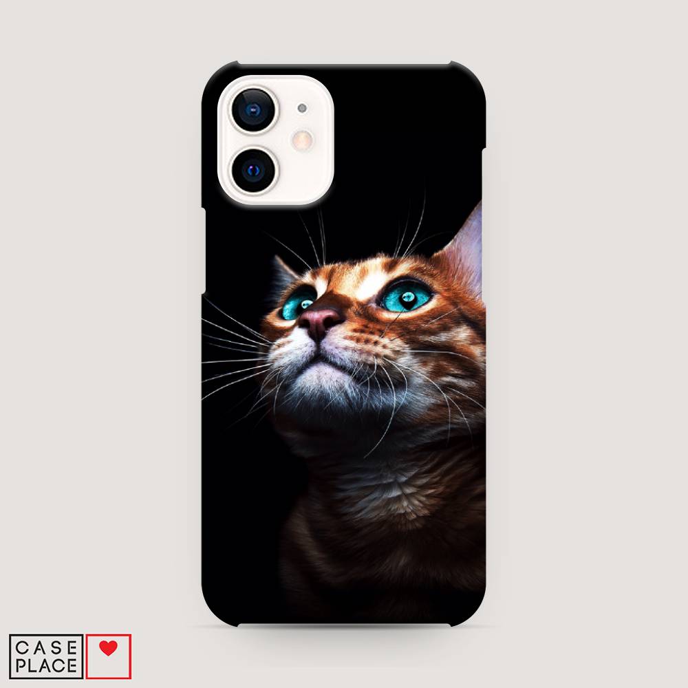 

Пластиковый чехол "Мечтательный кот" на Apple iPhone 12 mini, 12620-1