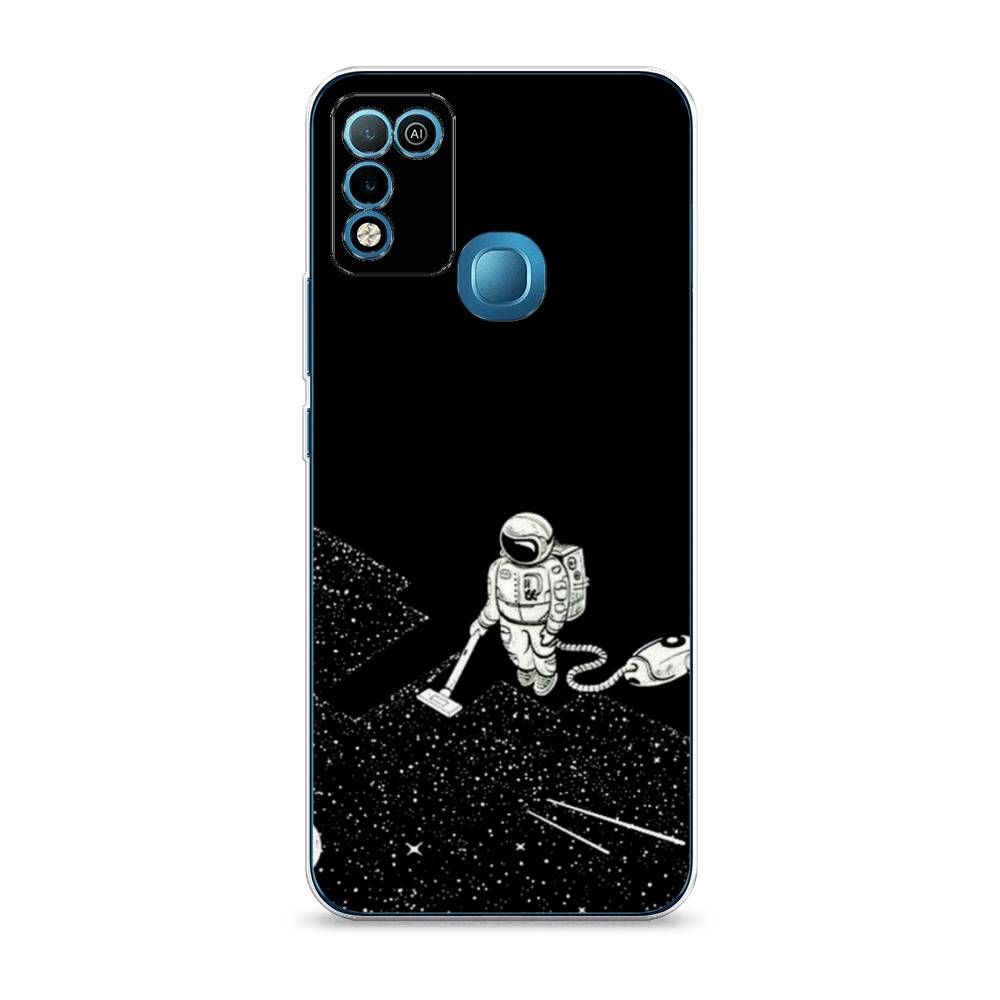 фото Чехол awog "космонавт с пылесосом" для infinix hot 10 play