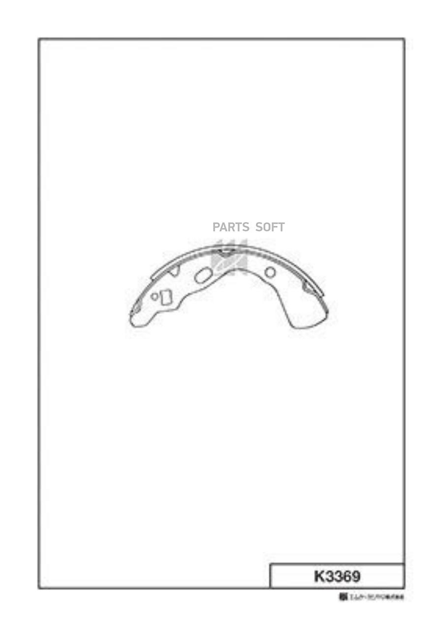 

Тормозные колодки Kashiyama барабанные задние K3369