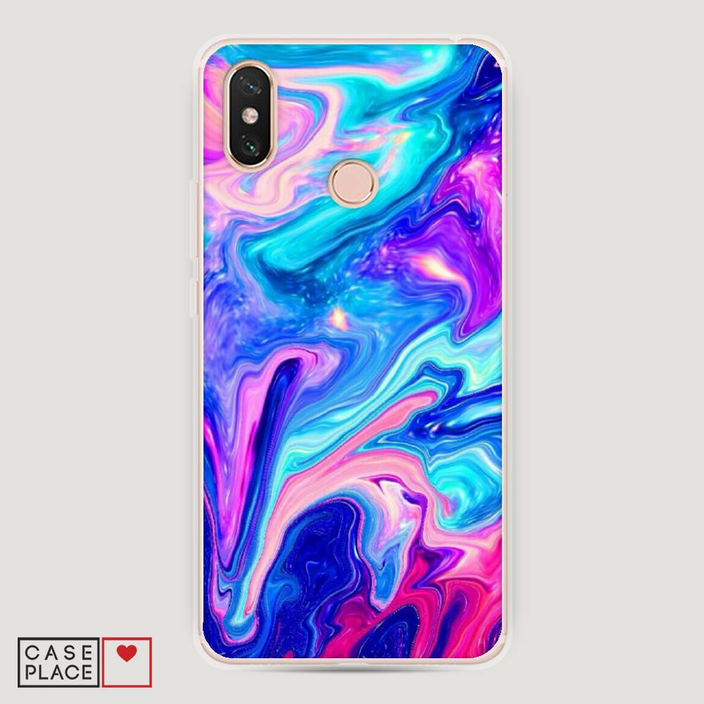 

Пластиковый чехол "Потеки краски" на Xiaomi Mi Max 3