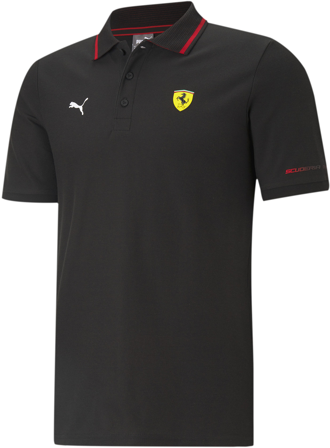 

Футболка мужская PUMA Ferrari Race Polo черная S, Черный, Ferrari Race Polo