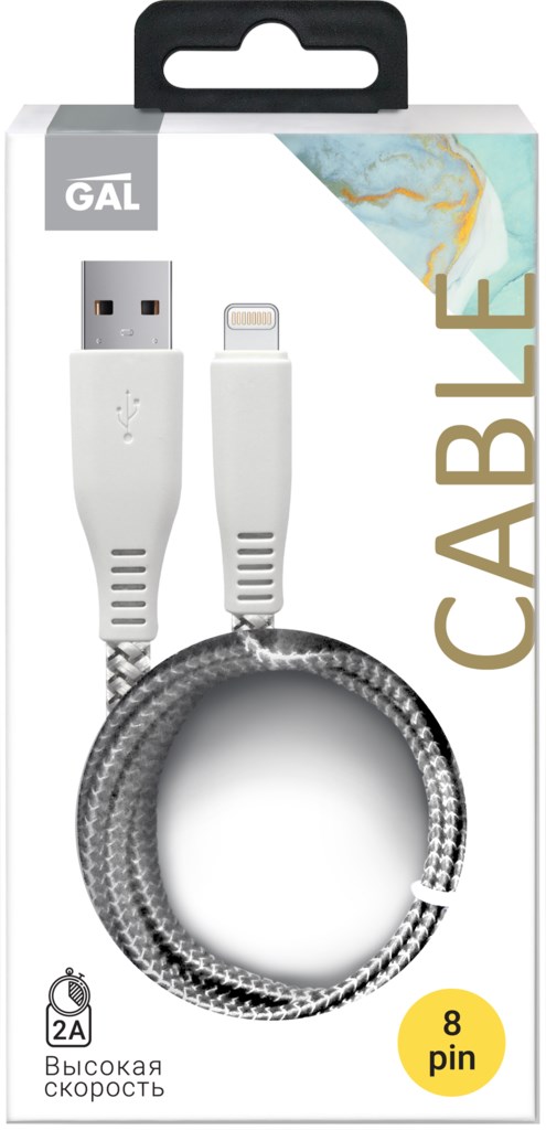 фото Кабель для смартфона gal usb 6150 white