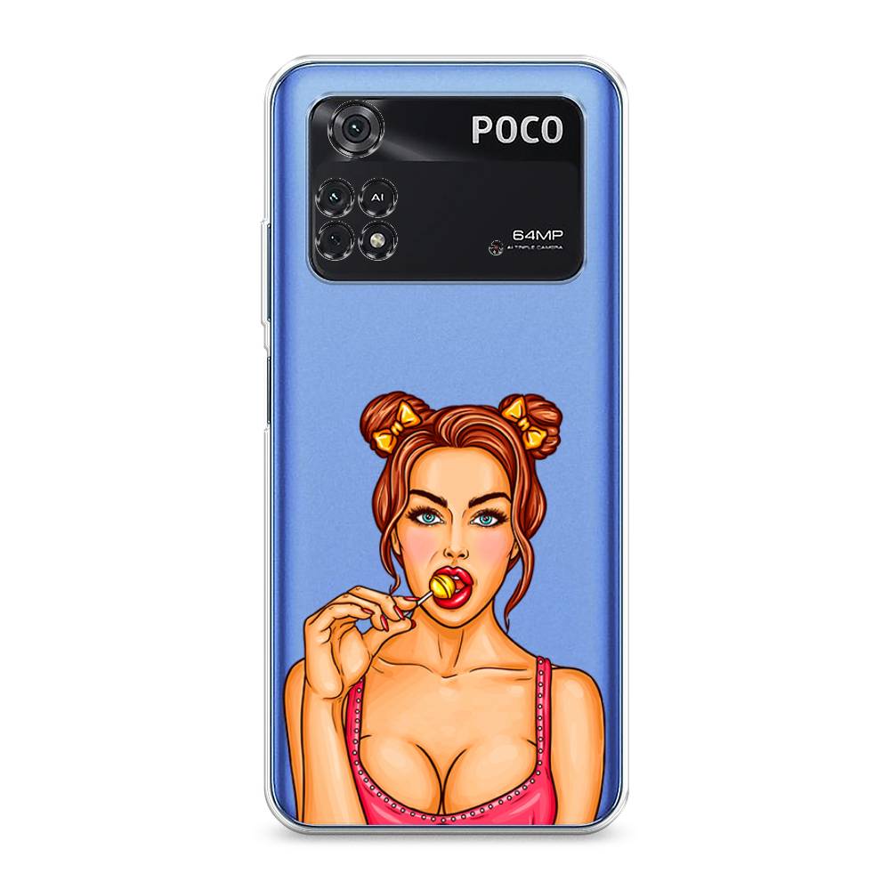 

Чехол Awog на Poco M4 Pro 4G "Вкусный леденец", Разноцветный