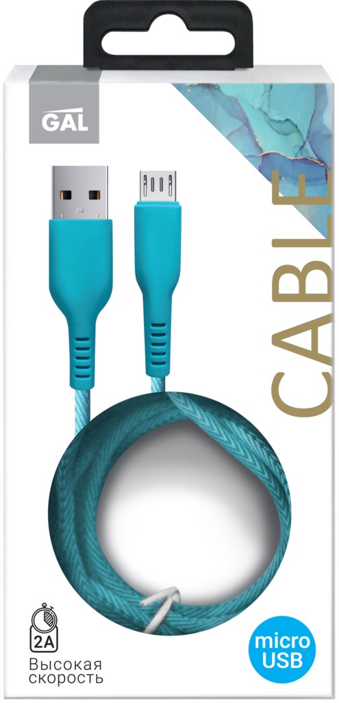 фото Кабель для смартфона gal usb a 6170 blue