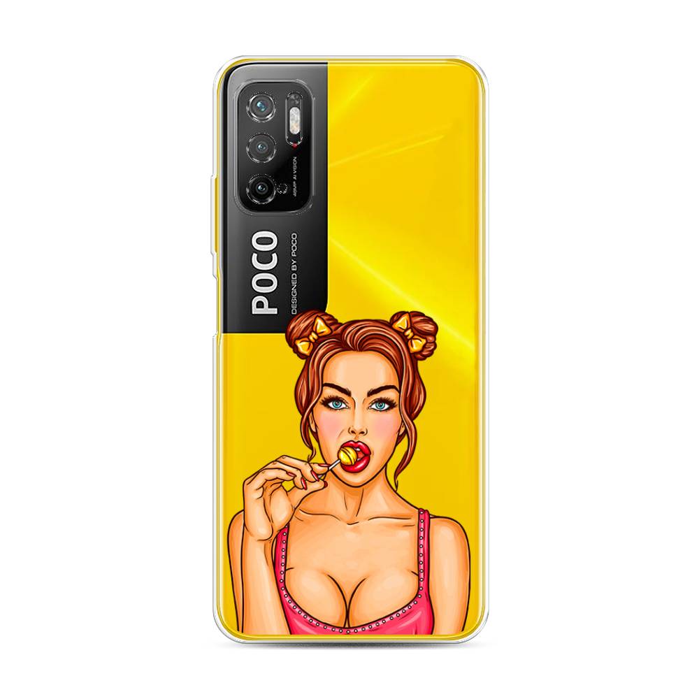 

Чехол Awog на Poco M3 Pro "Вкусный леденец", Разноцветный