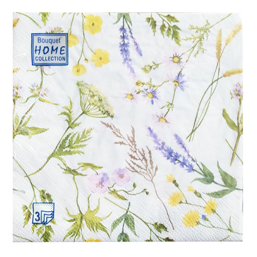 Салфетки бумажные Home Collection Classic Снеговик на катке, 3 слоя, 33x33, 20 шт