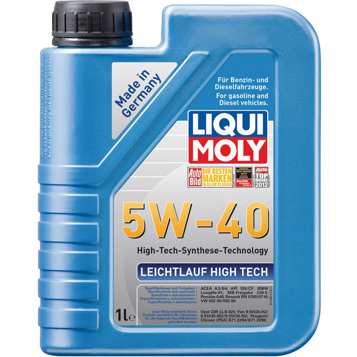 Моторное масло LIQUI MOLY Leichtlauf High Tech 5W40 1л 100040427594