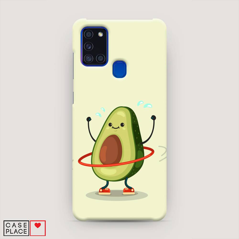

Пластиковый чехол "Авокадо с обручем" на Samsung Galaxy A21s, 2100220-7