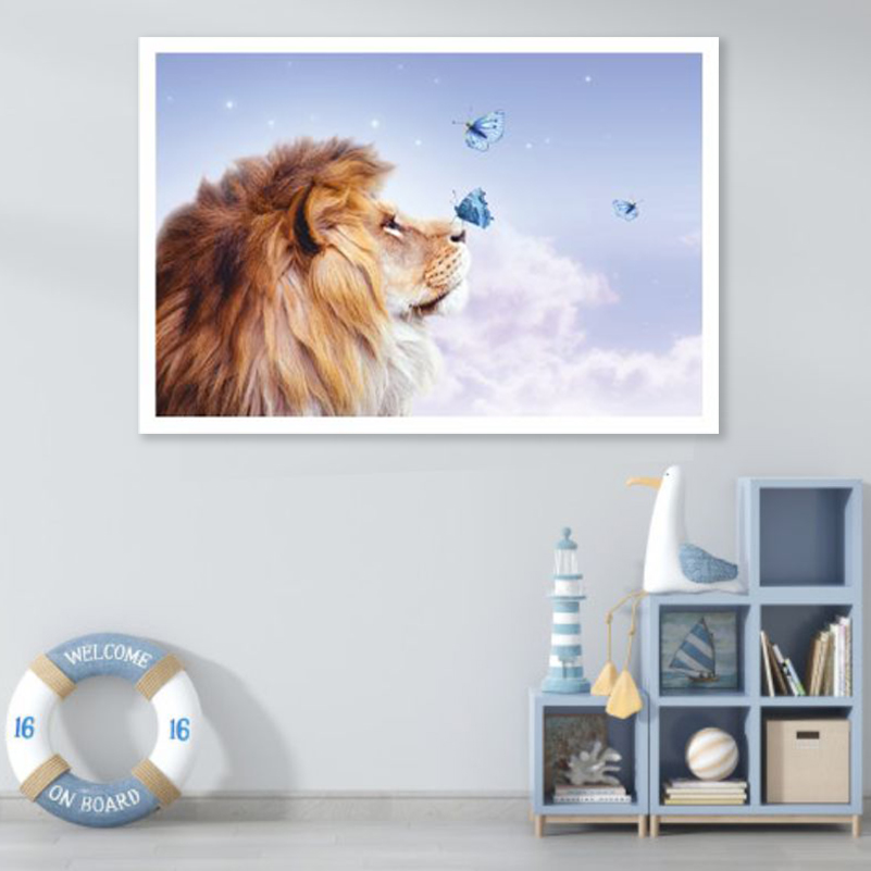 

Постер на холсте ПолиЦентр Лев 40х30 см, ЛевТип4
