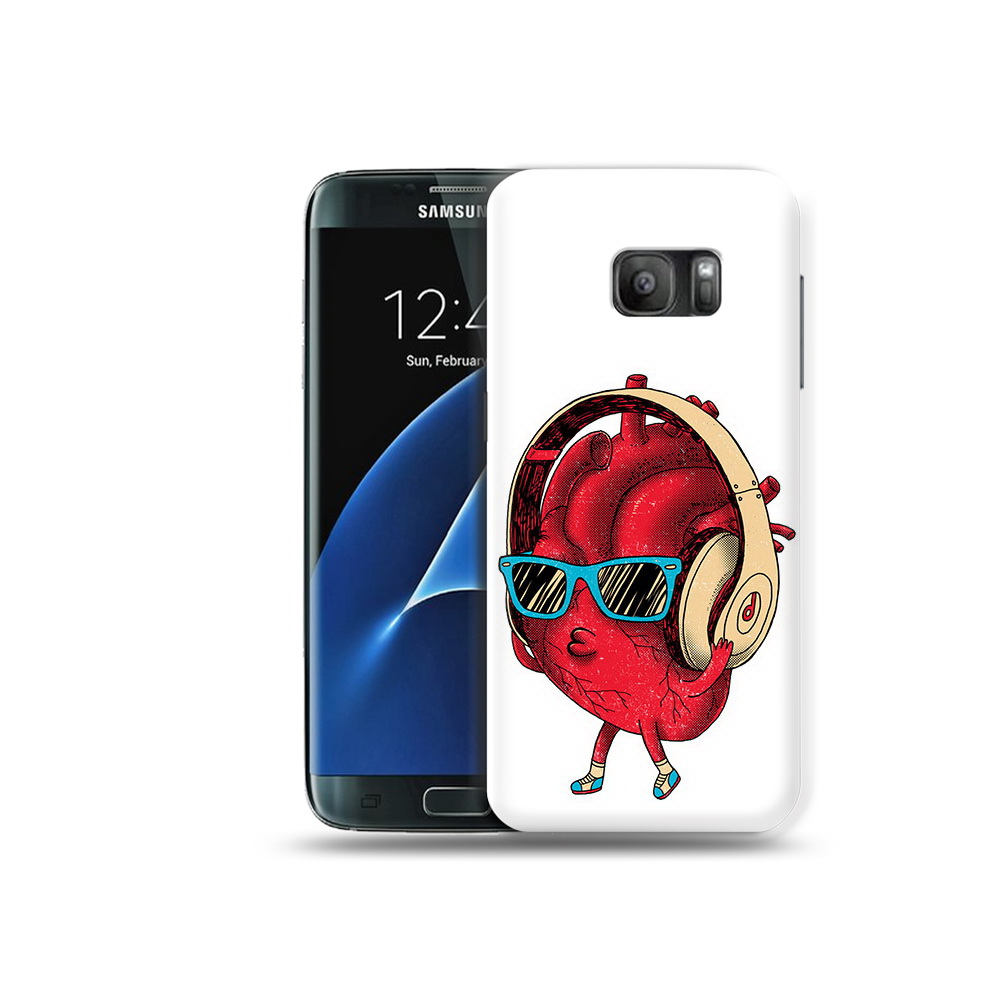 

Чехол MyPads Tocco для Samsung Galaxy S7 слушай сердце, Прозрачный, Tocco