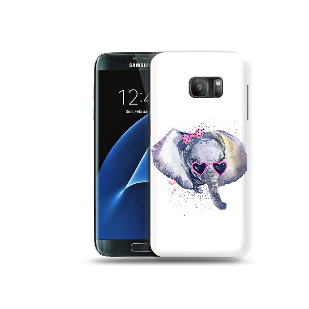 

Чехол MyPads Tocco для Samsung Galaxy S7 слоник в очках, Прозрачный, Tocco