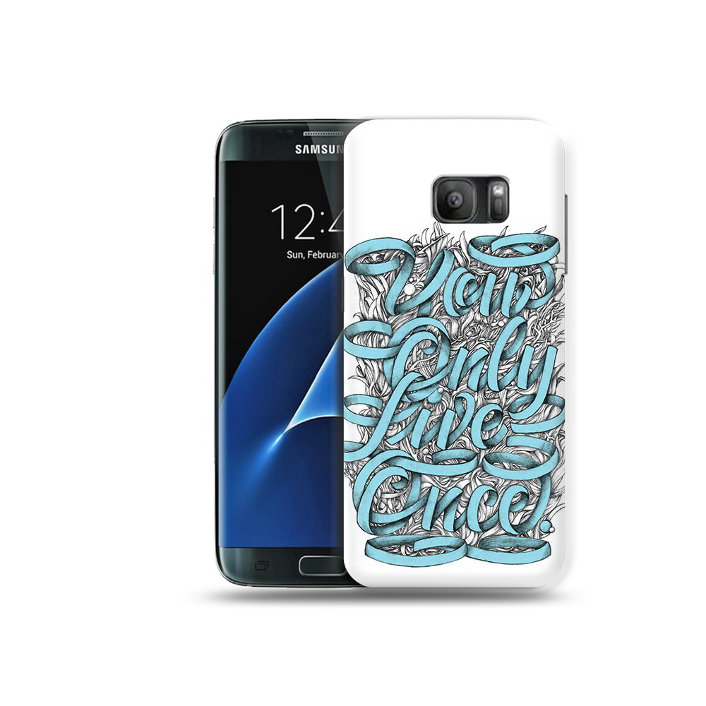 

Чехол MyPads Tocco для Samsung Galaxy S7 слова из ленты абстракция, Прозрачный, Tocco