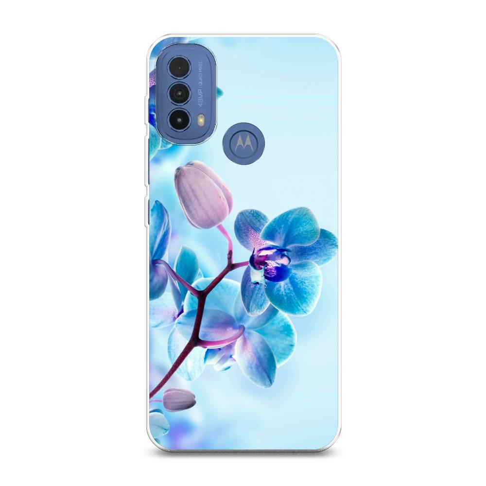 

Чехол Awog на Lenovo K14 Plus/Motorola Moto E20/E30/E40 "Голубая орхидея", Разноцветный, 243550-8