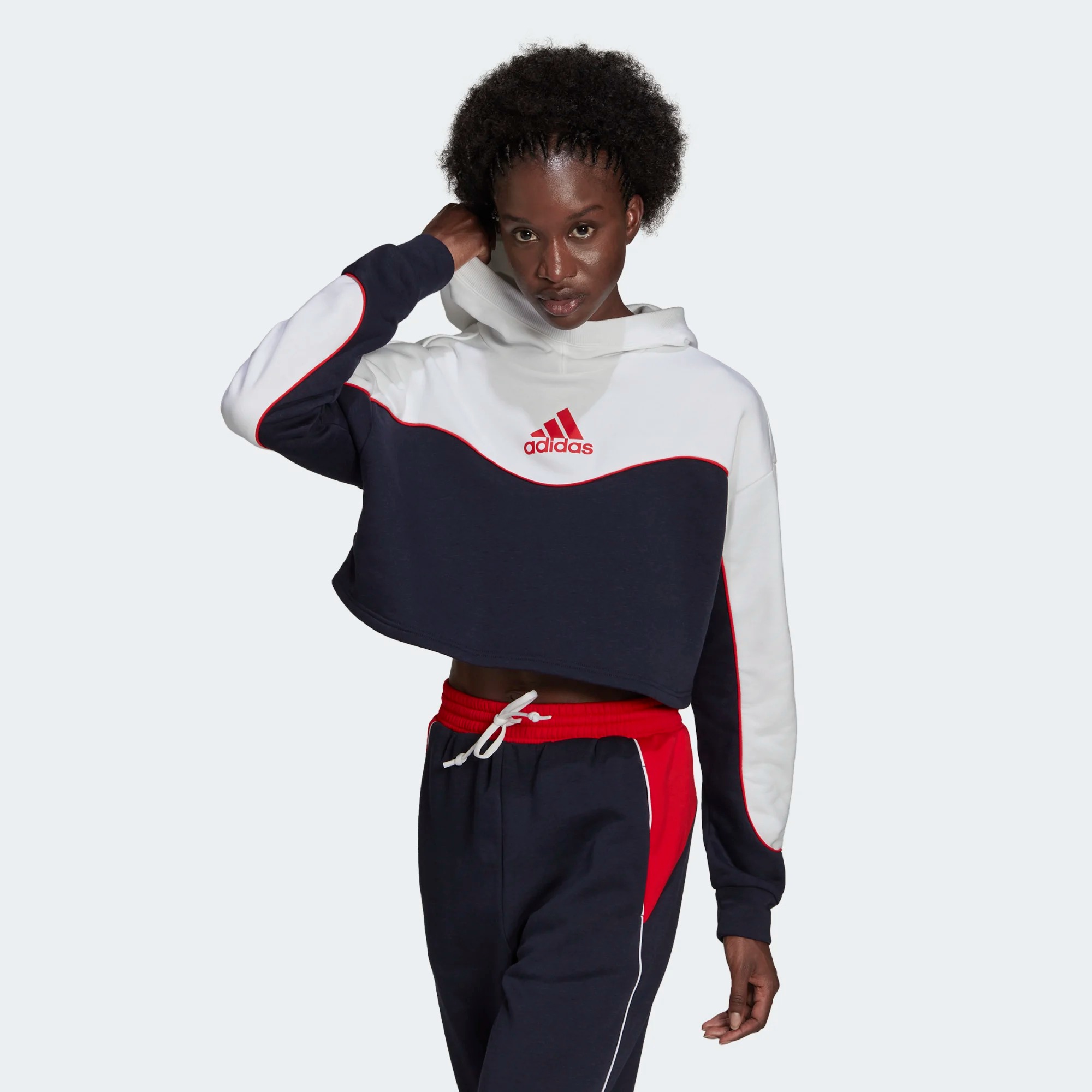 фото Толстовка женская adidas w cb hooded черная l