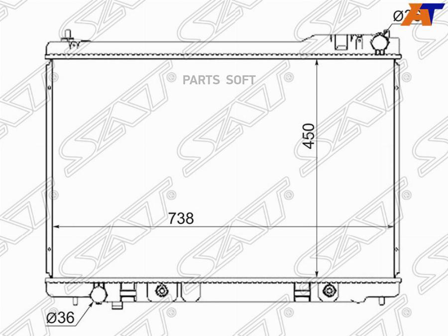 

SAT Радиатор INFINITI FX45 03-