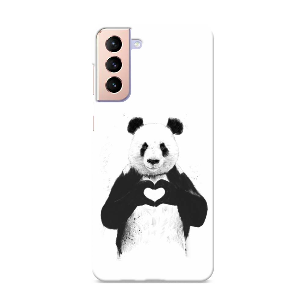 

Пластиковый чехол "Панда love" на Samsung Galaxy S21 +, 2102120-7
