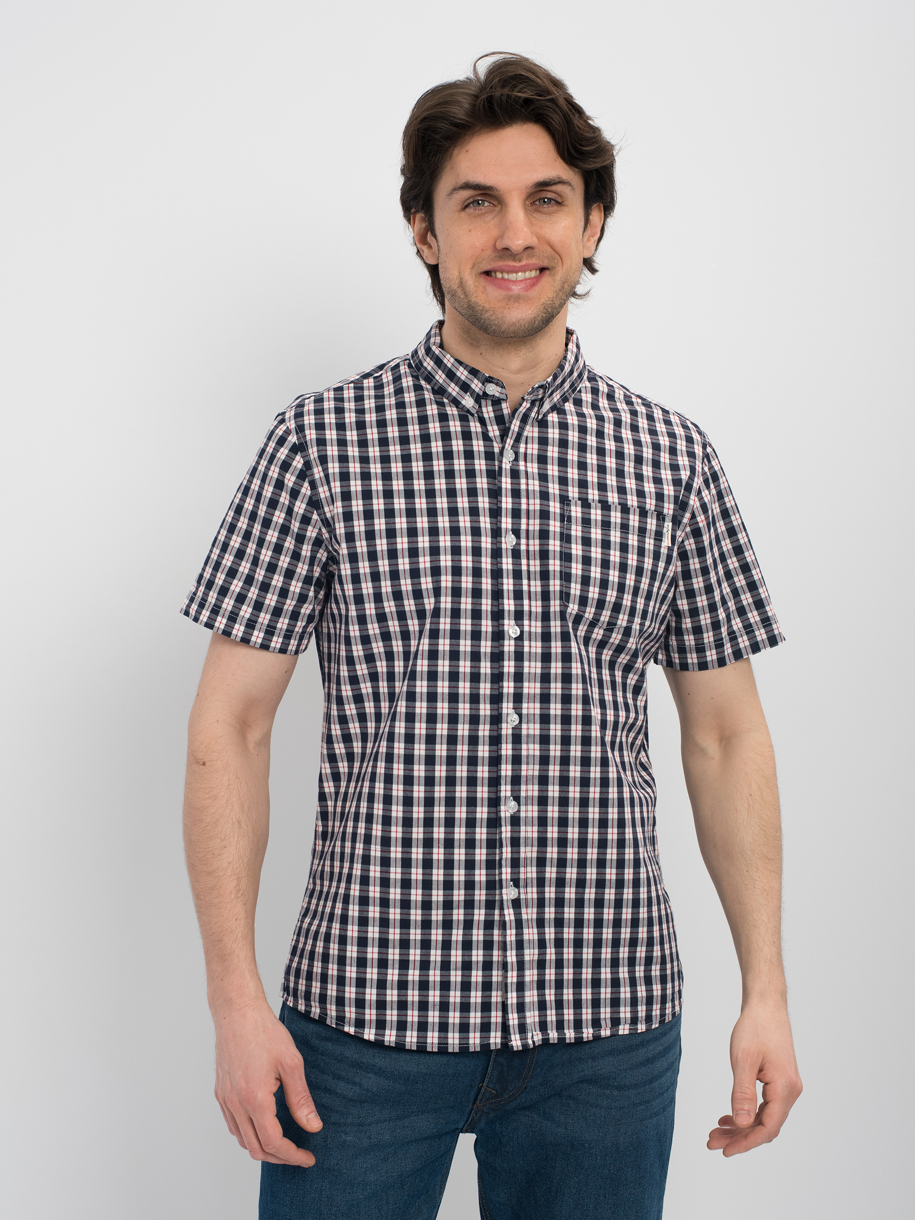 фото Рубашка мужская lee cooper short sleeve check разноцветная 2xl