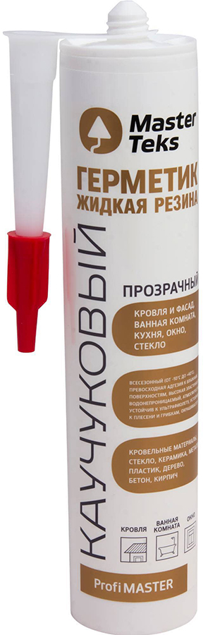 

MASTERTEKS ProfiMaster герметик каучуковый (290мл) прозрачный