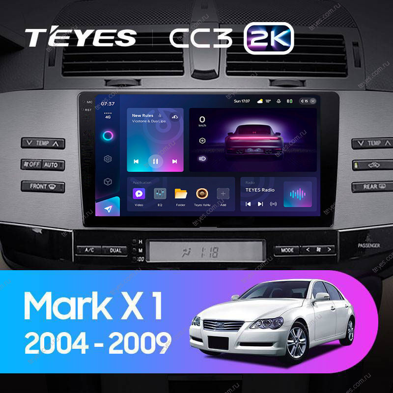 Штатная магнитола Teyes CC3 2K 6128 Toyota Mark X 1 X120 2004-2009 4170000₽