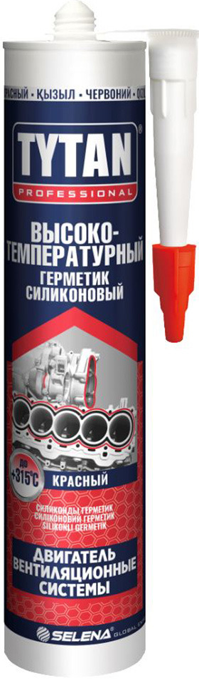 

TYTAN Высокотемпературный герметик силиконовый красный (280мл)