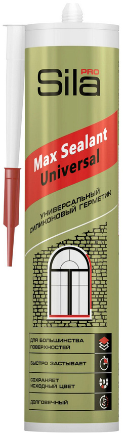 SILA Max Sealant Universal герметик силиконовый универсальный коричневый (290мл) кислотостойкий ацетатный силиконовый герметик otto chemie