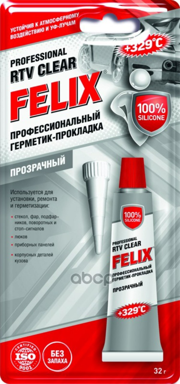 Felix Rtv Clear Герметик-Прокладка (Прозрачный) (0,032l) Felix арт. 411040061
